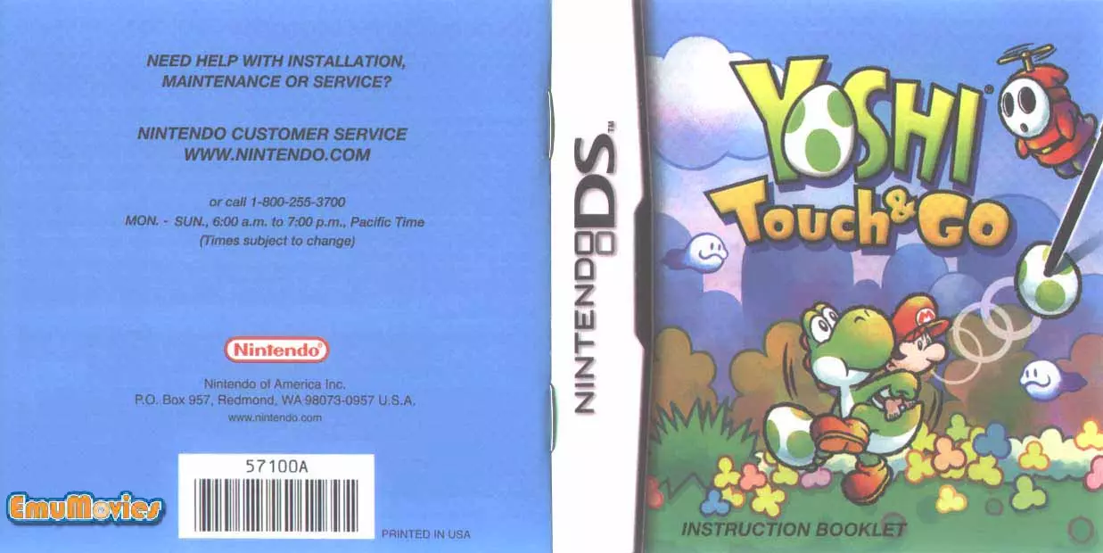 manual for Yoshi Touch & Go